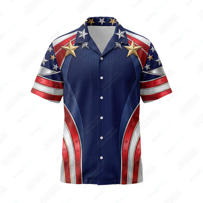Golden Star Spangled Arc patriotic HVAC shirt USP14 - front